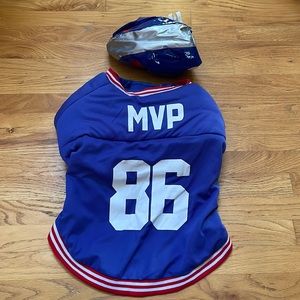 Halloween costume for dog- football player